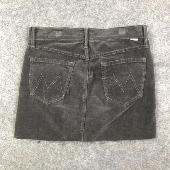 Mother Womens Easy A Skirt Gray Corduroy Size 26 Altered Into Mini Skirt* - Picture 7 of 13